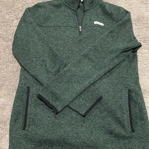 Eddie Bauer Men’s Forest Green Fleece Pullover
